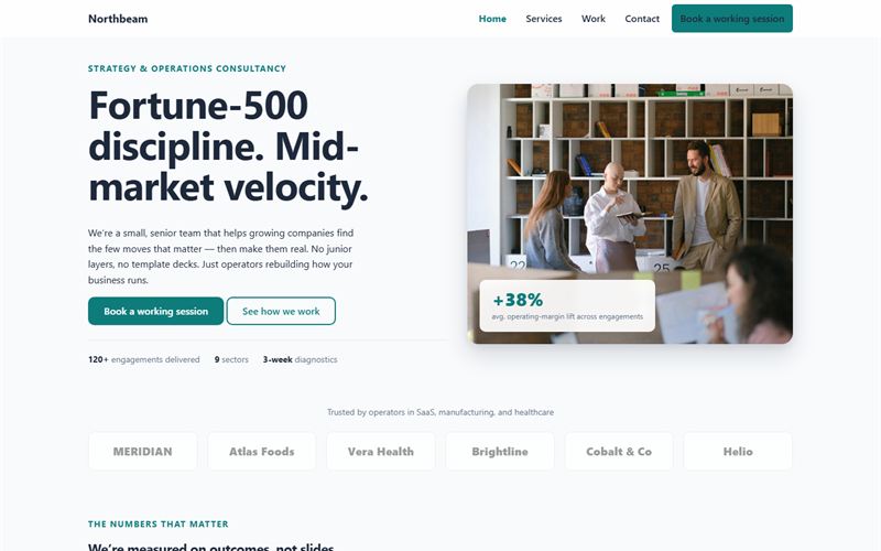 Business page preview